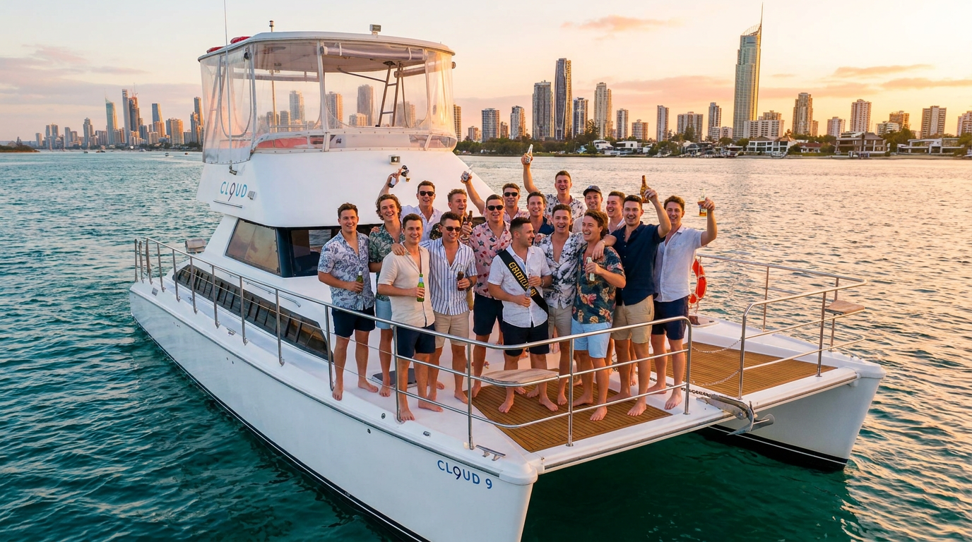 Bucks party boat Gold Coast