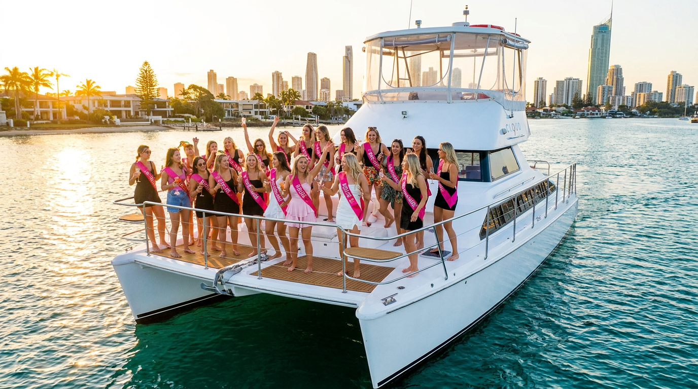 Hens party boat Gold Coast